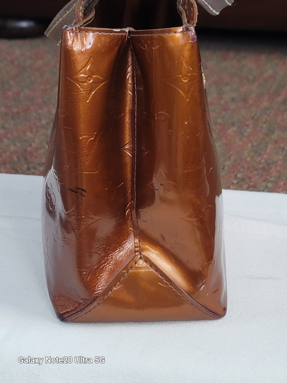Louis Vuitton Vernis Brown Monogram Alma-Style Tote - Picture 4 of 15